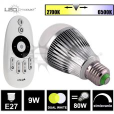 led-ziarovka-9w-e27-dual-white-sada-s-ovladacom